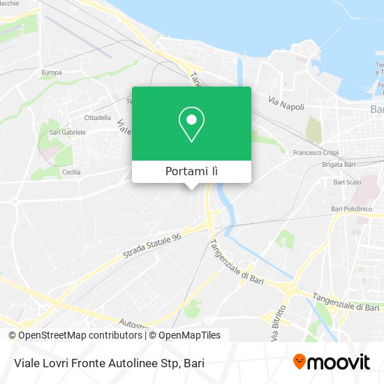 Mappa Viale Lovri Fronte Autolinee Stp