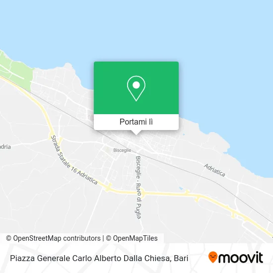 Mappa Piazza Generale Carlo Alberto Dalla Chiesa