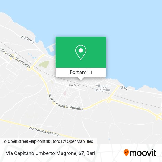 Mappa Via Capitano Umberto Magrone, 67