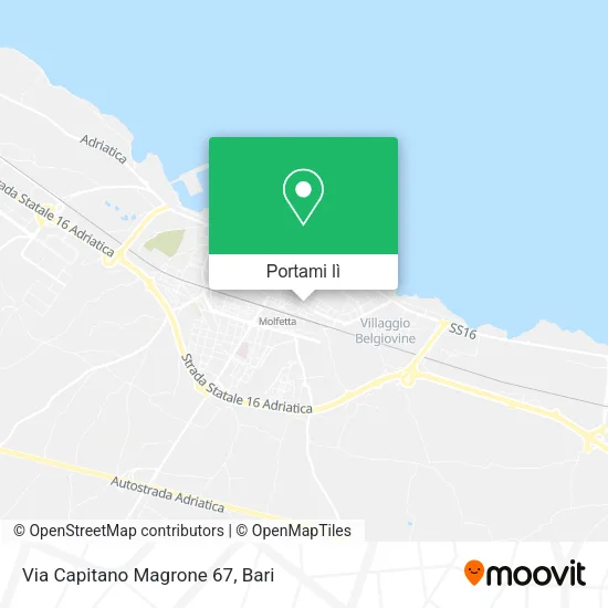 Mappa Via Capitano Magrone 67
