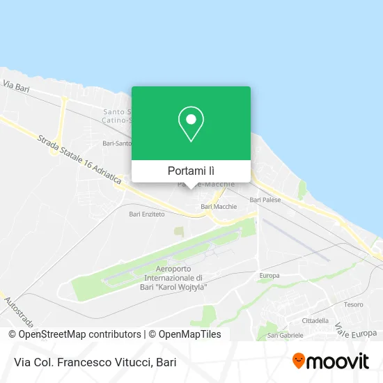 Mappa Via Col. Francesco Vitucci