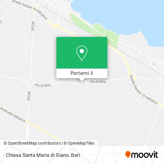 Mappa Chiesa Santa Maria di Giano