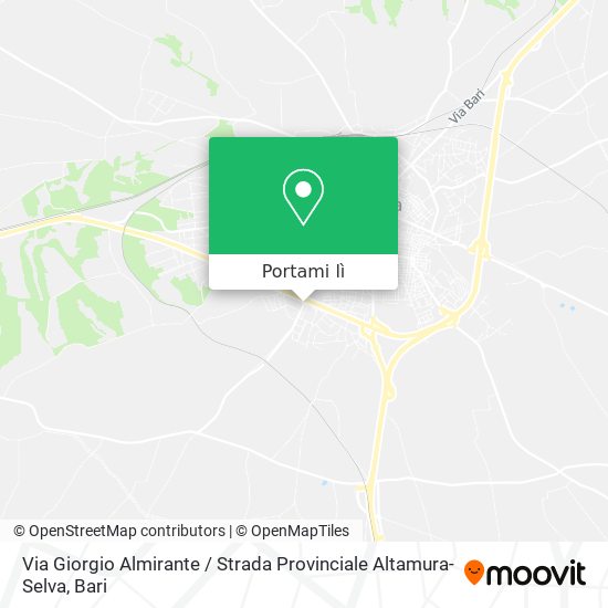 Mappa Via Giorgio Almirante / Strada Provinciale Altamura-Selva