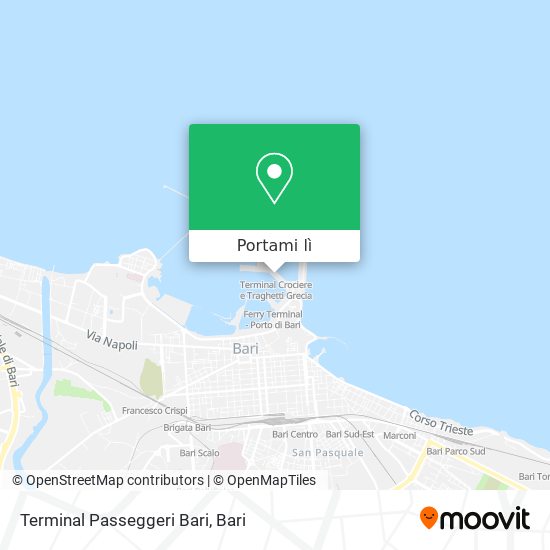 Mappa Terminal Passeggeri Bari