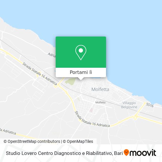 Mappa Studio Lovero Centro Diagnostico e Riabilitativo