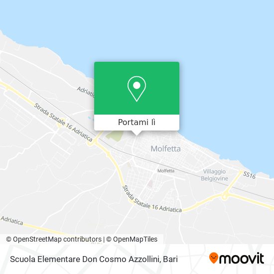 Mappa Scuola Elementare Don Cosmo Azzollini