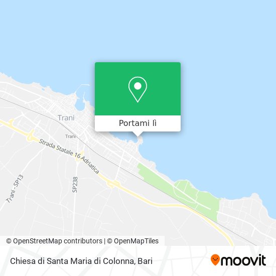 Mappa Chiesa di Santa Maria di Colonna