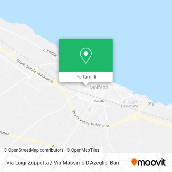 Mappa Via Luigi Zuppetta / Via Massimo D'Azeglio