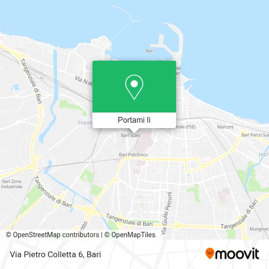 Mappa Via Pietro Colletta  6