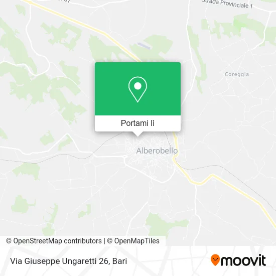 Mappa Via Giuseppe Ungaretti  26