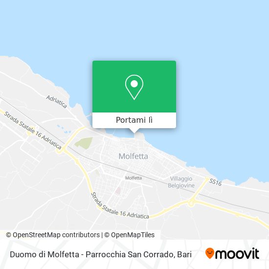 Mappa Duomo di Molfetta - Parrocchia San Corrado