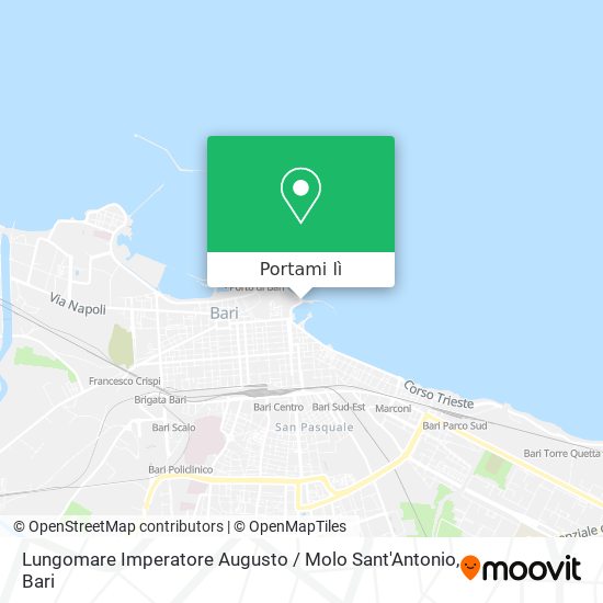 Mappa Lungomare Imperatore Augusto / Molo Sant'Antonio