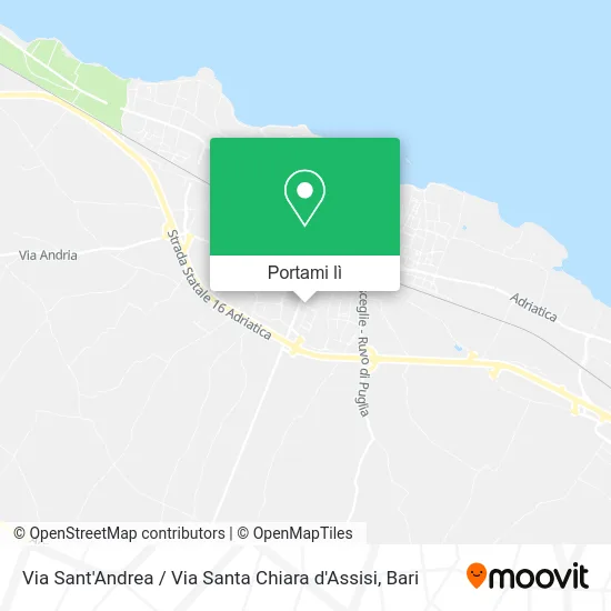 Mappa Via Sant'Andrea / Via Santa Chiara d'Assisi