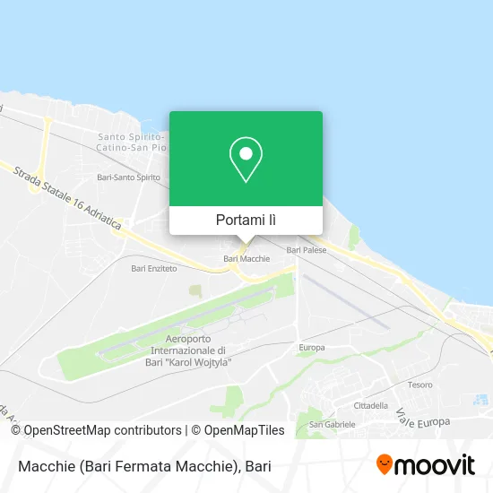 Mappa Macchie (Bari Fermata Macchie)