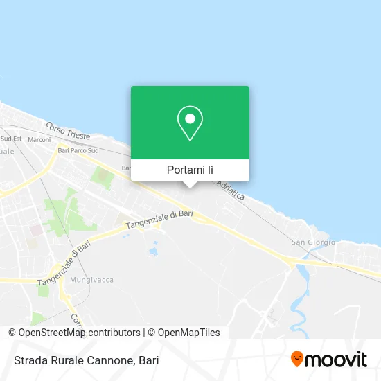 Mappa Strada Rurale Cannone