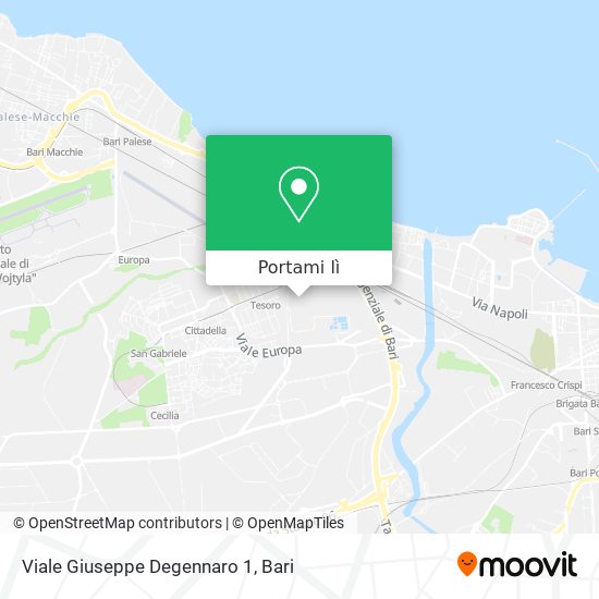 Mappa Viale Giuseppe Degennaro 1