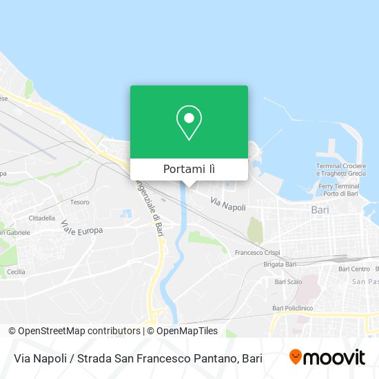 Mappa Via Napoli / Strada San Francesco Pantano