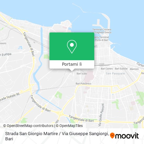 Mappa Strada San Giorgio Martire / Via Giuseppe Sangiorgi
