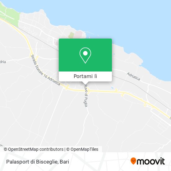 Mappa Palasport di Bisceglie