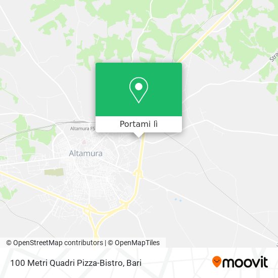 Mappa 100 Metri Quadri Pizza-Bistro