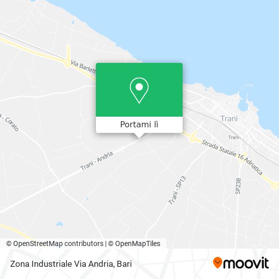Mappa Zona Industriale Via Andria
