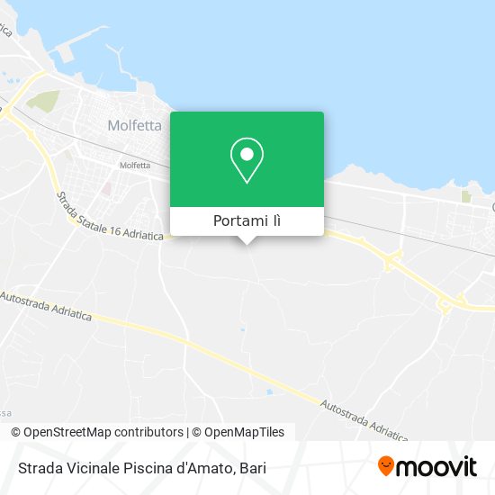 Mappa Strada Vicinale Piscina d'Amato