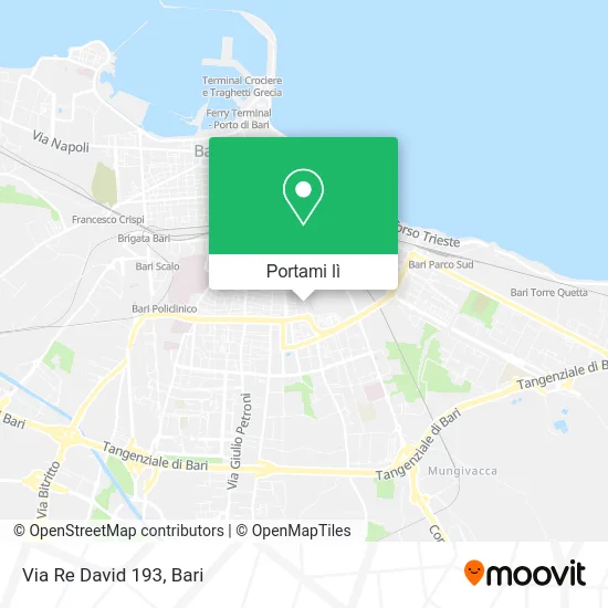 Mappa Via Re David 193