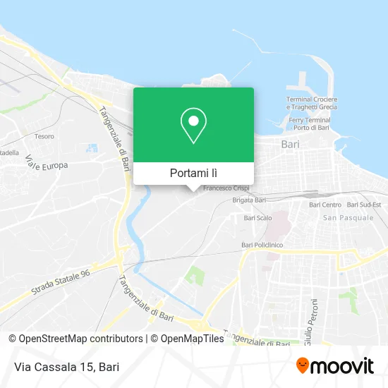 Mappa Via Cassala  15