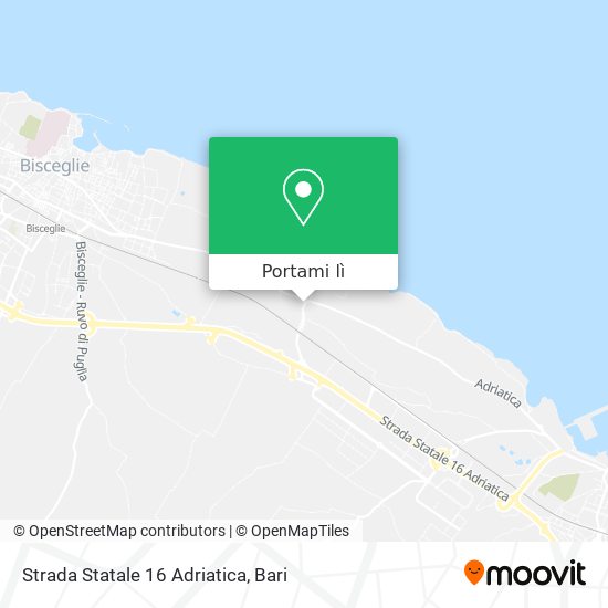 Mappa Strada Statale 16 Adriatica