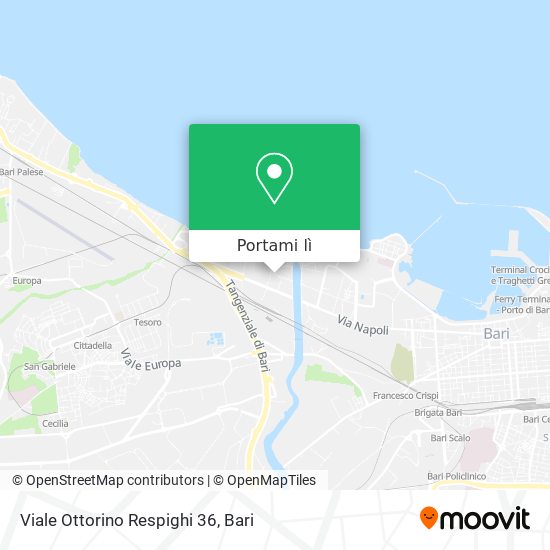 Mappa Viale Ottorino Respighi 36