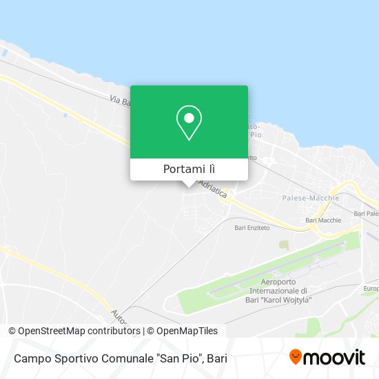 Mappa Campo Sportivo Comunale "San Pio"