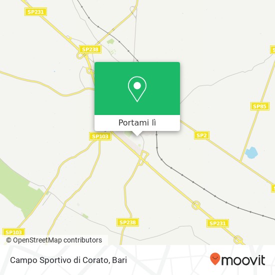 Mappa Campo Sportivo di Corato