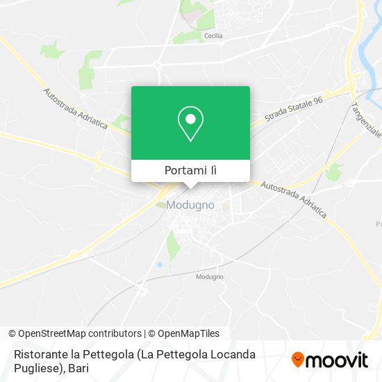 Mappa Ristorante la Pettegola (La Pettegola Locanda Pugliese)
