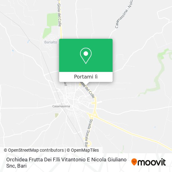 Mappa Orchidea Frutta Dei F.lli Vitantonio E Nicola Giuliano Snc