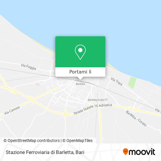 Mappa Stazione Ferroviaria di Barletta