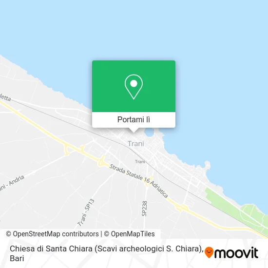 Mappa Chiesa di Santa Chiara (Scavi archeologici S. Chiara)