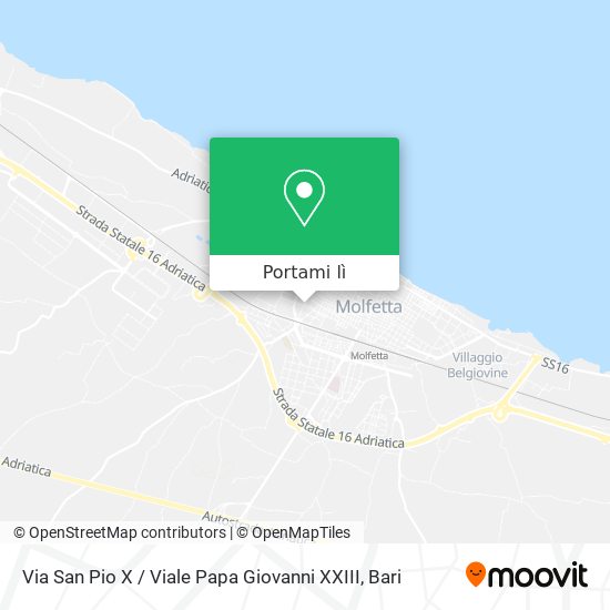 Mappa Via San Pio X / Viale Papa Giovanni XXIII