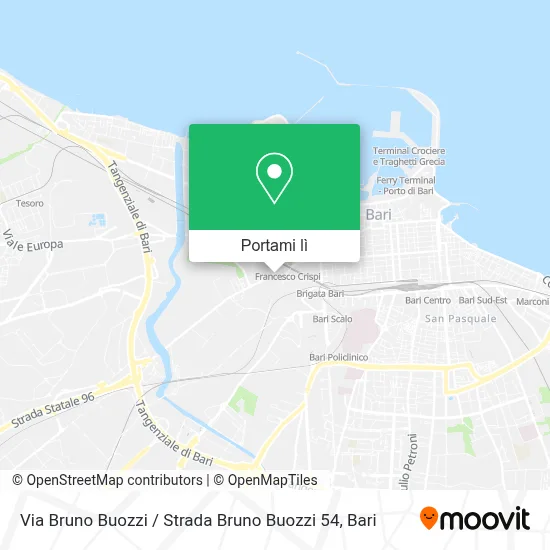 Mappa Via Bruno Buozzi / Strada Bruno Buozzi 54