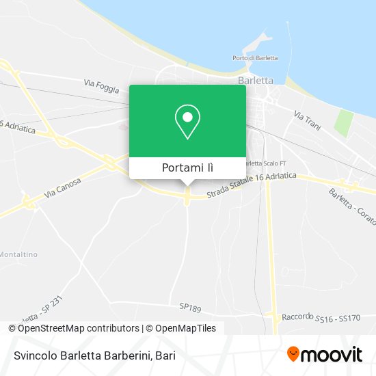 Mappa Svincolo Barletta Barberini