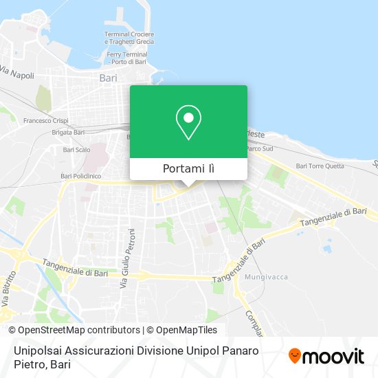 Mappa Unipolsai Assicurazioni Divisione Unipol Panaro Pietro