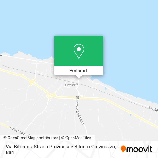 Mappa Via Bitonto / Strada Provinciale Bitonto-Giovinazzo