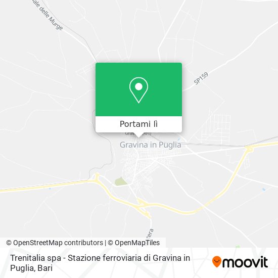 Mappa Trenitalia spa - Stazione ferroviaria di Gravina in Puglia