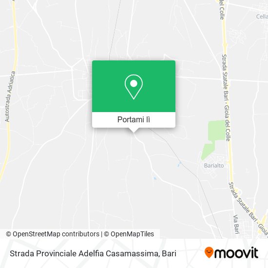 Mappa Strada Provinciale Adelfia Casamassima