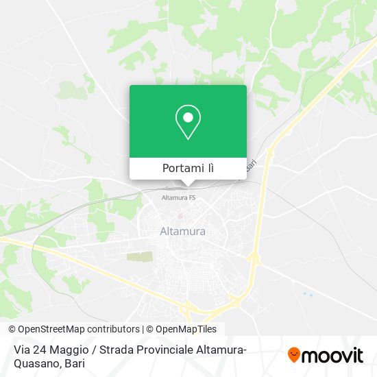 Mappa Via 24 Maggio / Strada Provinciale Altamura-Quasano