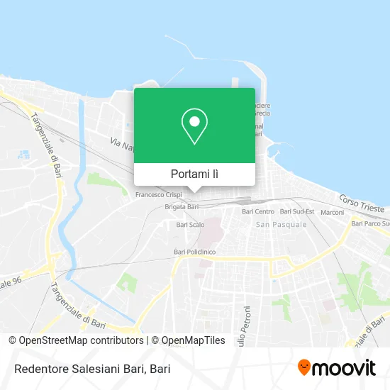 Mappa Redentore Salesiani Bari