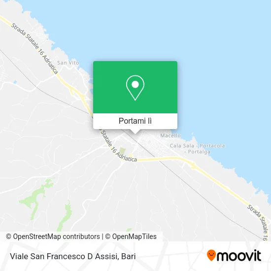 Mappa Viale San Francesco D Assisi