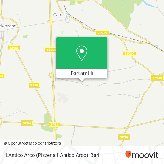 Mappa L'Antico Arco (Pizzeria l' Antico Arco)
