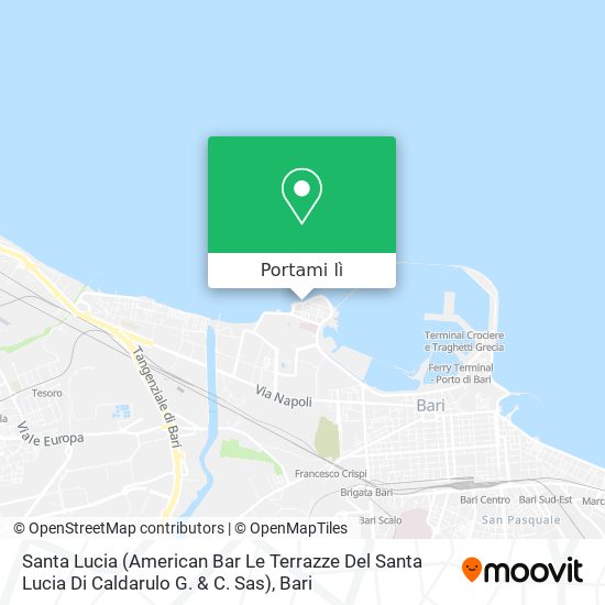 Mappa Santa Lucia (American Bar Le Terrazze Del Santa Lucia Di Caldarulo G. & C. Sas)