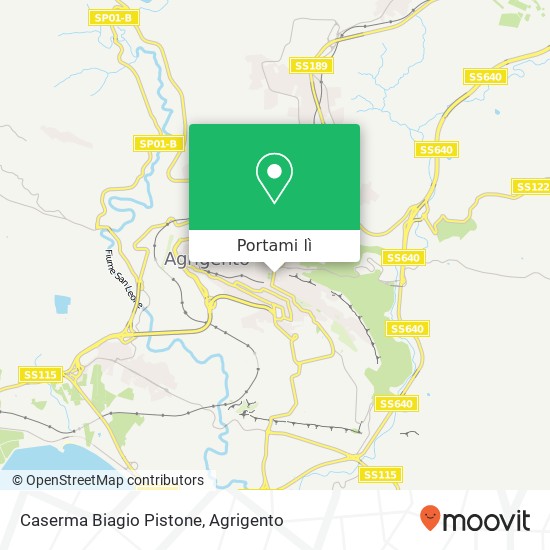 Mappa Caserma Biagio Pistone