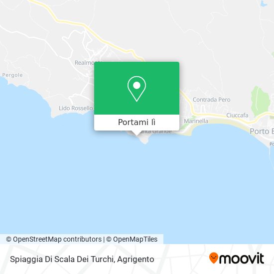 Mappa Spiaggia Di Scala Dei Turchi
